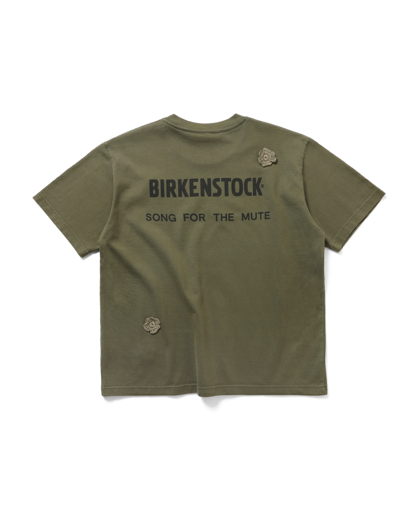X BIRKENSTOCK "THE GARDENER" CROCHET FLOWER T-SHIRT