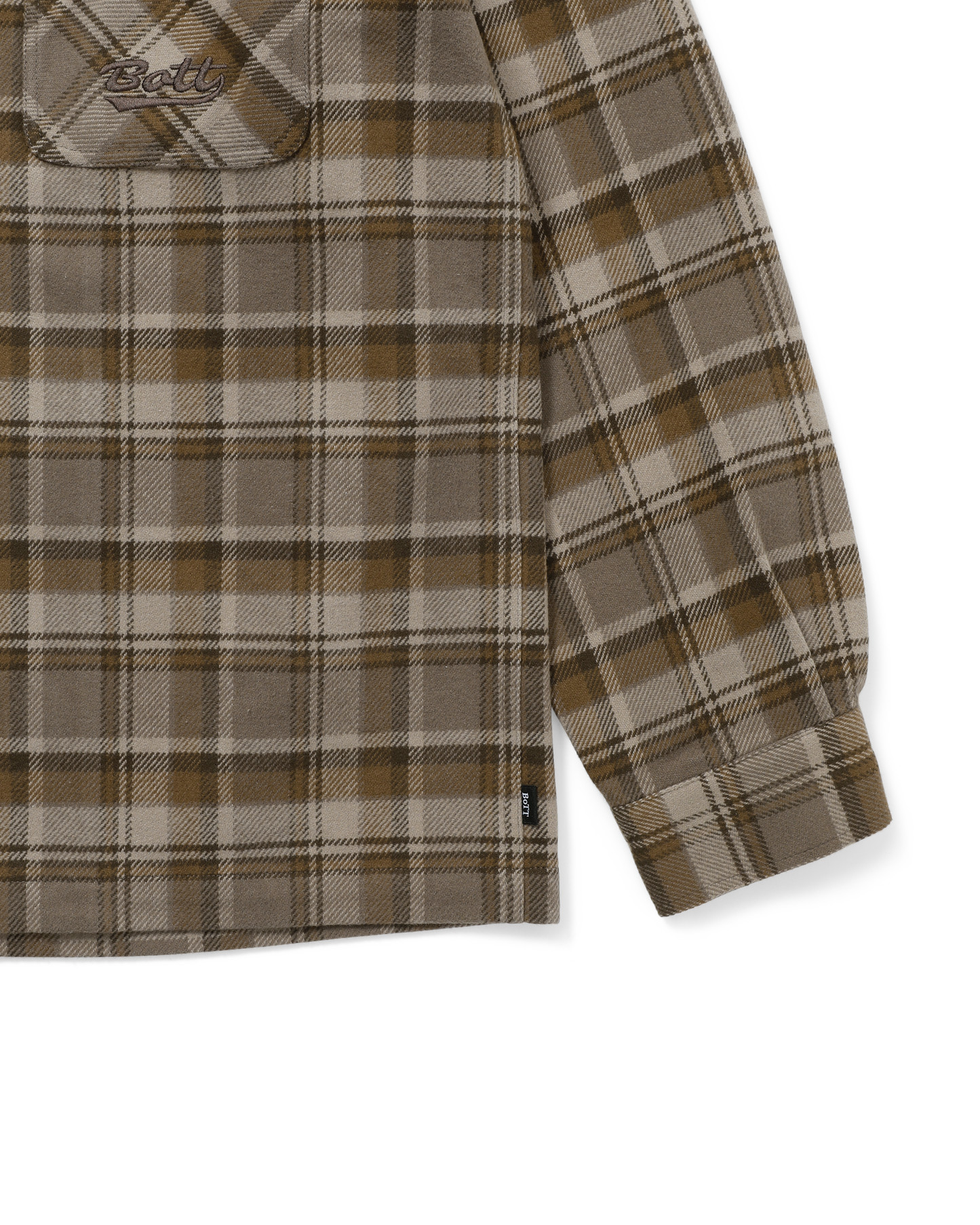 ZIP-UP FLANNEL SHIRT
