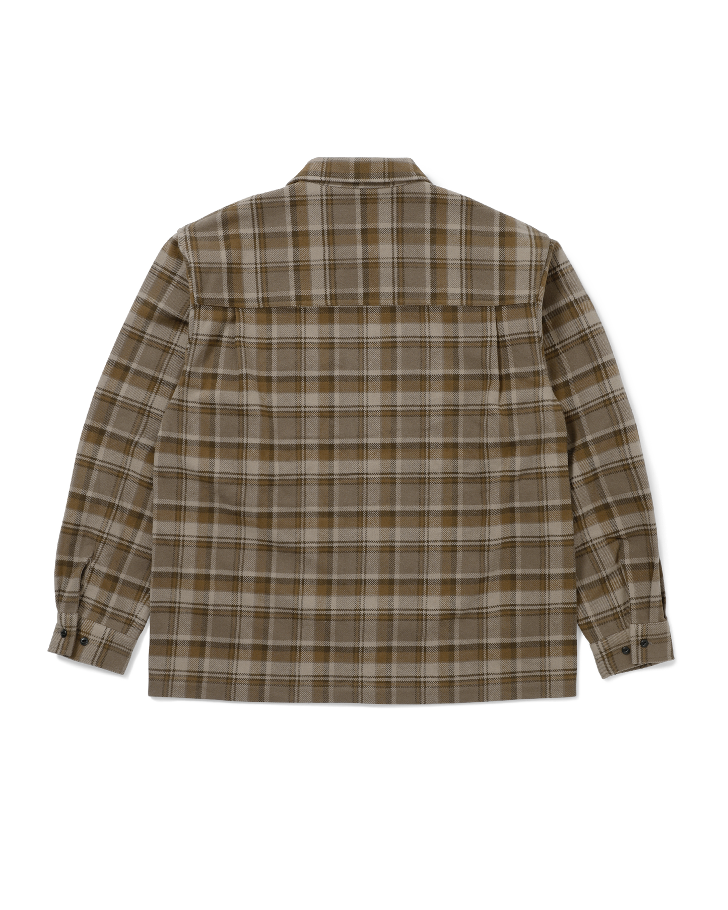 ZIP-UP FLANNEL SHIRT