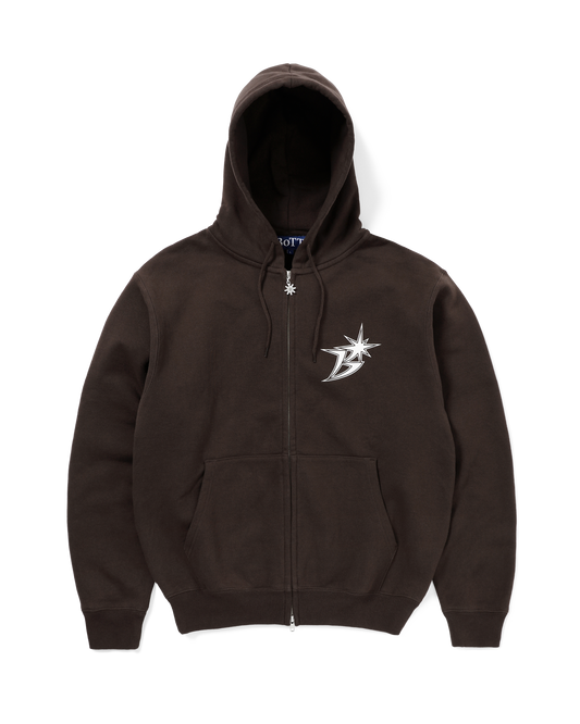 B LOGO ZIP HOODIE