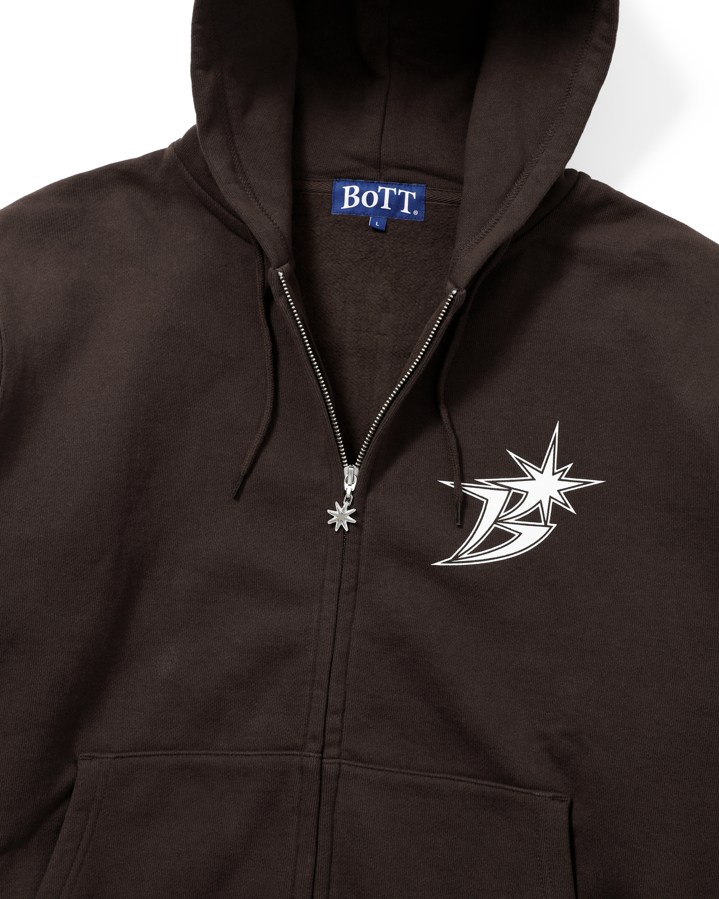 B LOGO ZIP HOODIE