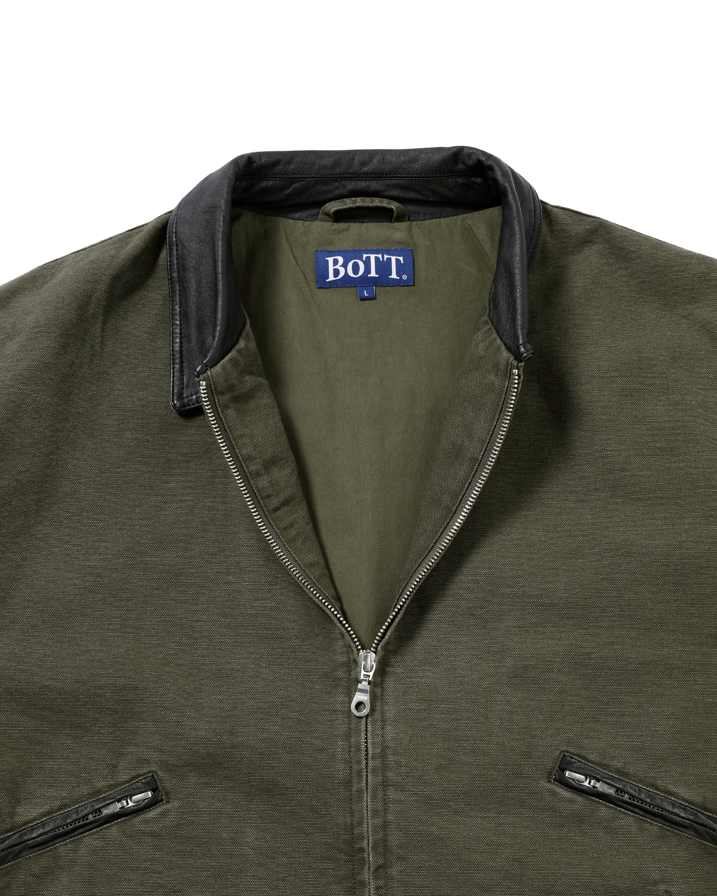 LEATHER COLLAR WORK JACKET