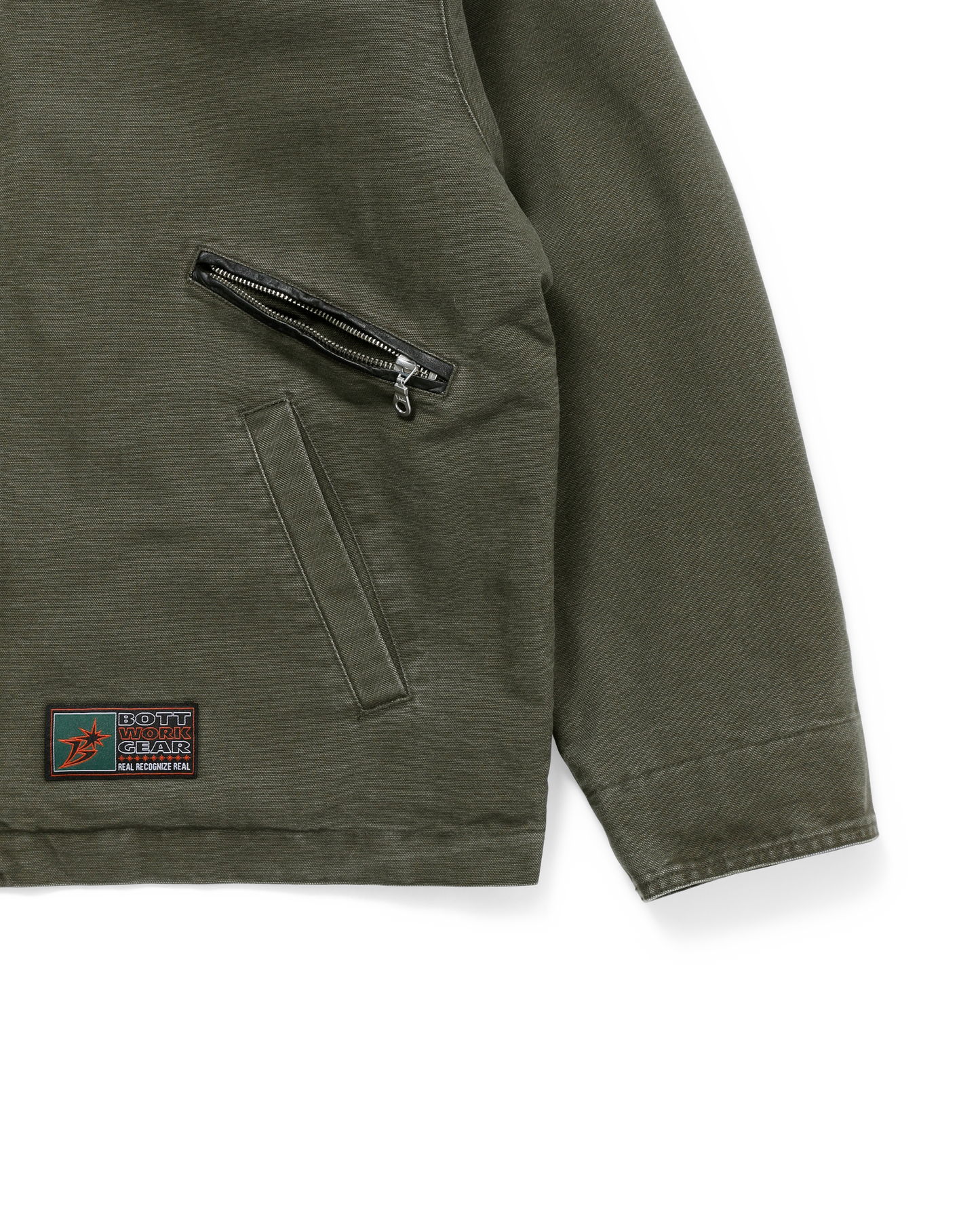 LEATHER COLLAR WORK JACKET