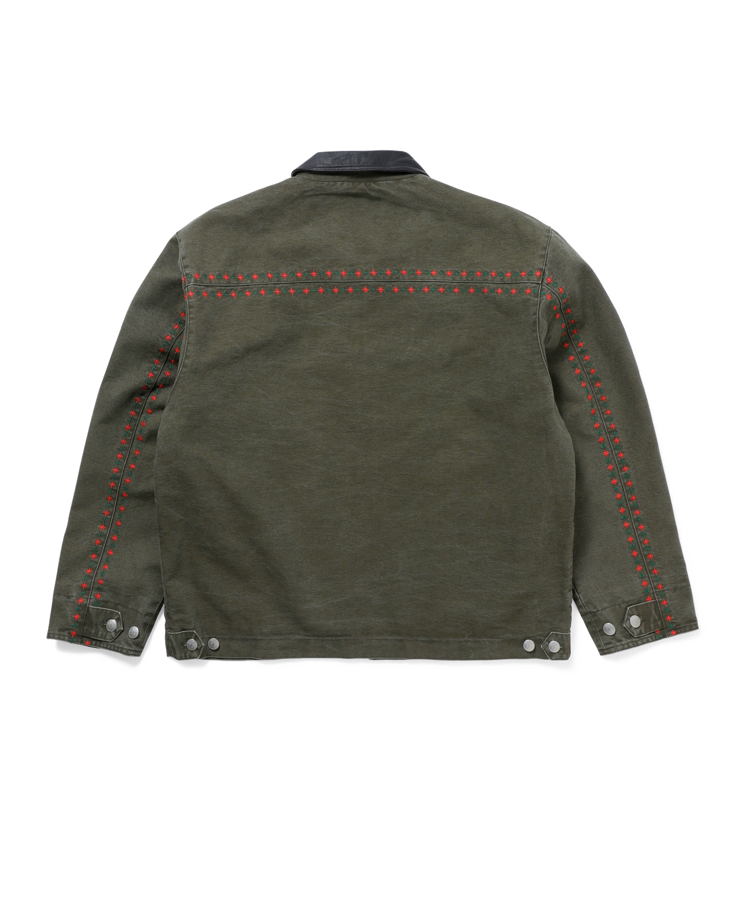 LEATHER COLLAR WORK JACKET