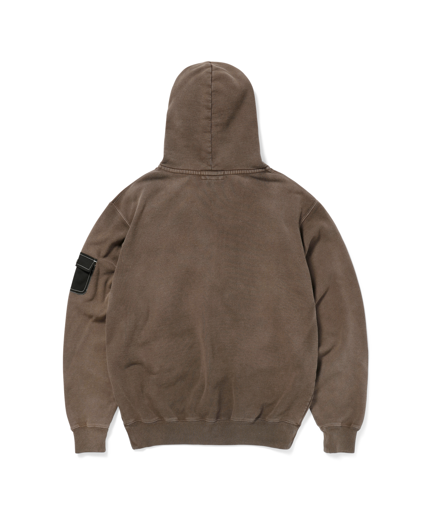 WASHED CARGO POCKET ZIP HOODIE