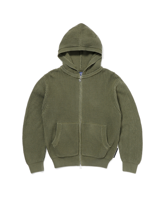 KNIT ZIP HOODIE