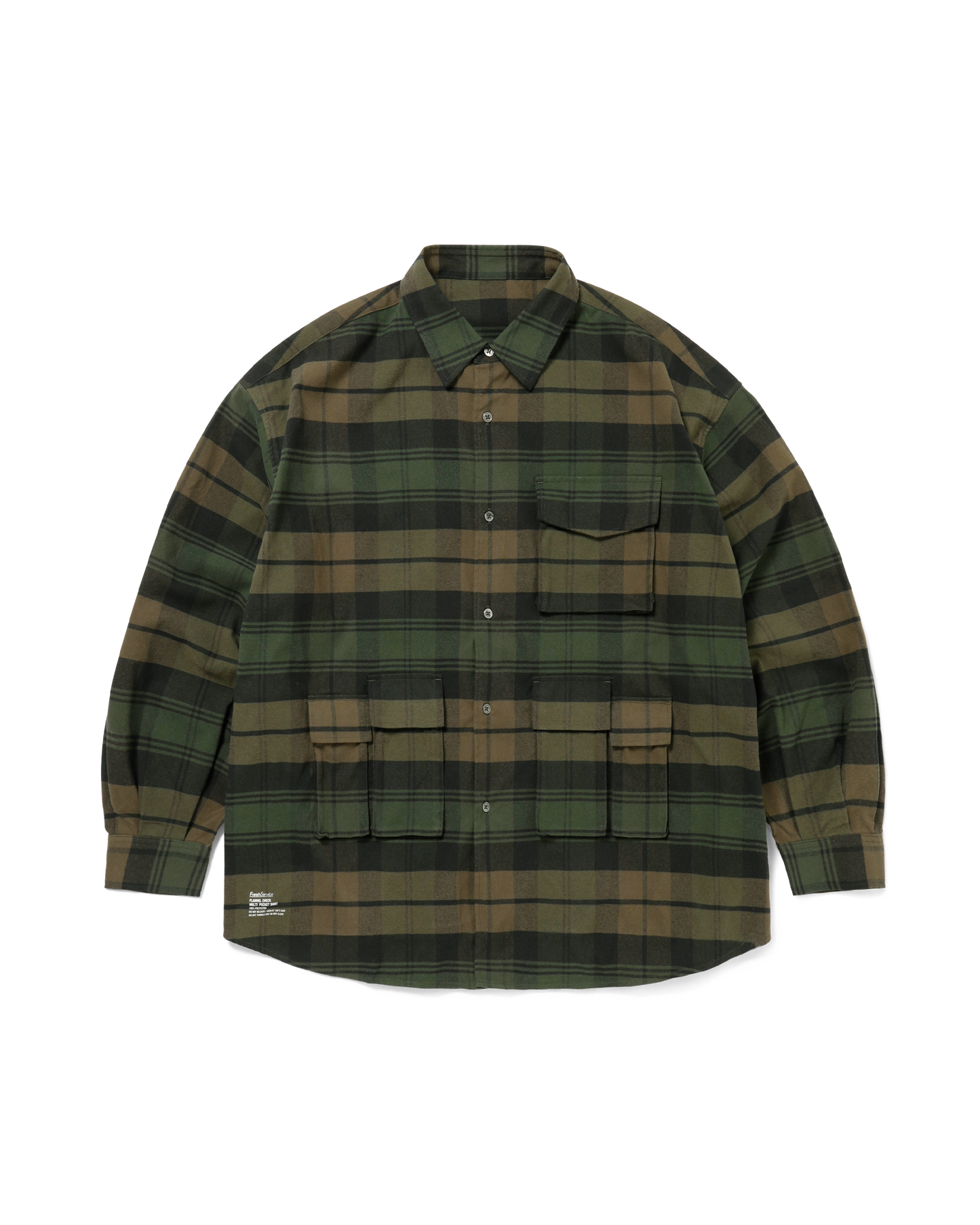 FLANNEL CHECK MULTI POCKET SHIRT