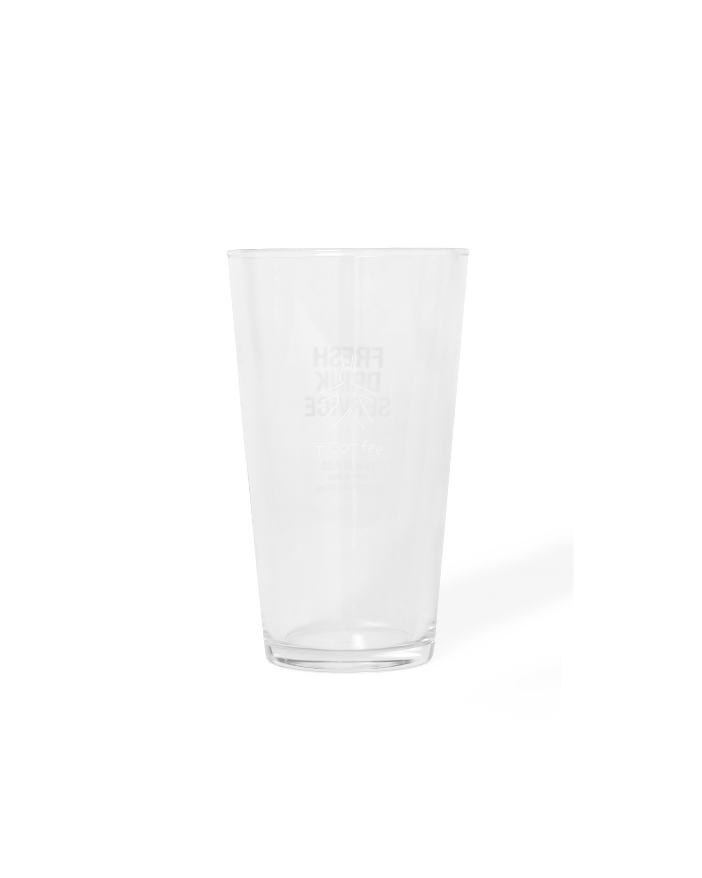 FDS_16OZ GLASS "TUNE | T COFFEE"