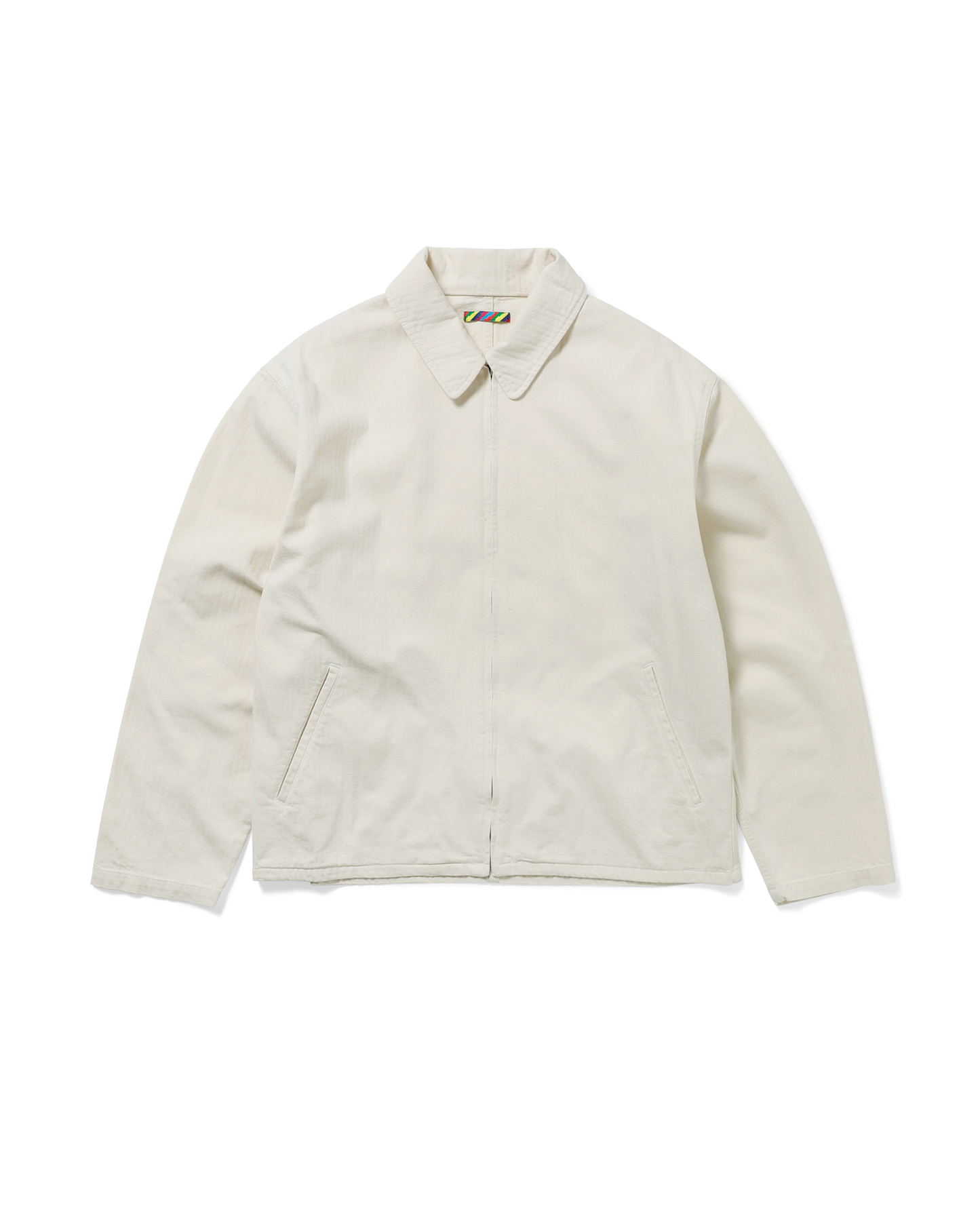 HERRINGBONE ZIP JACKET