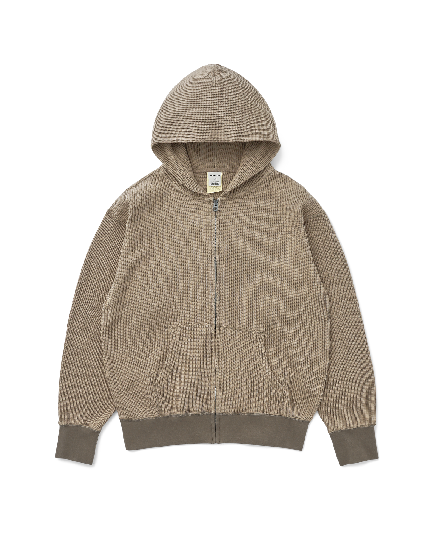 WAFFLE FULL ZIP HOODIE
