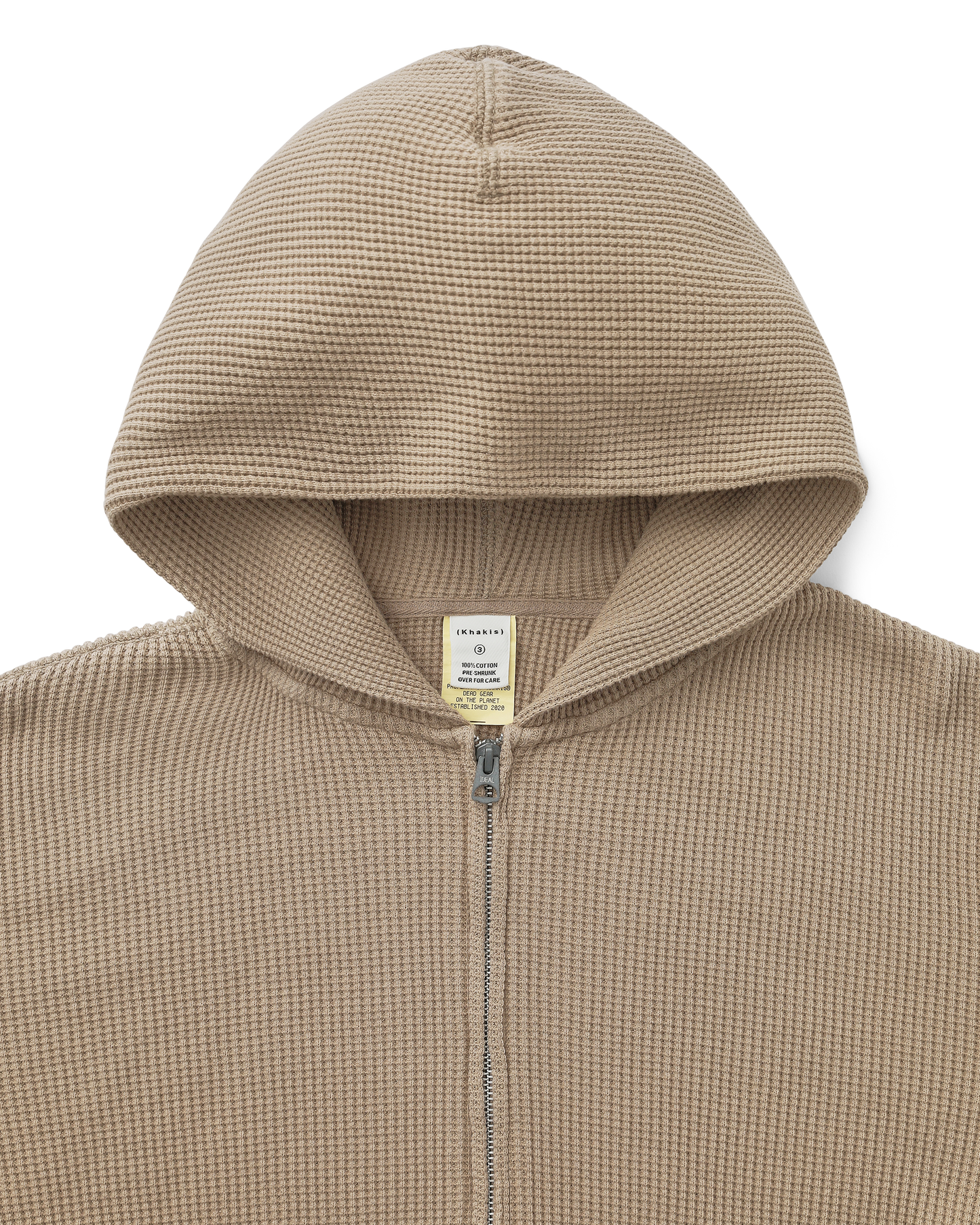 WAFFLE FULL ZIP HOODIE