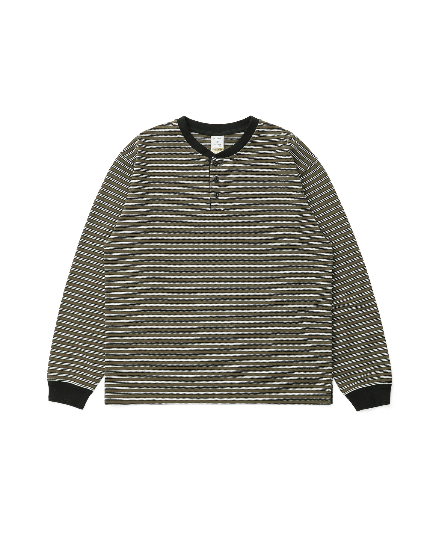 STRIPE HENLEY L/S TEE