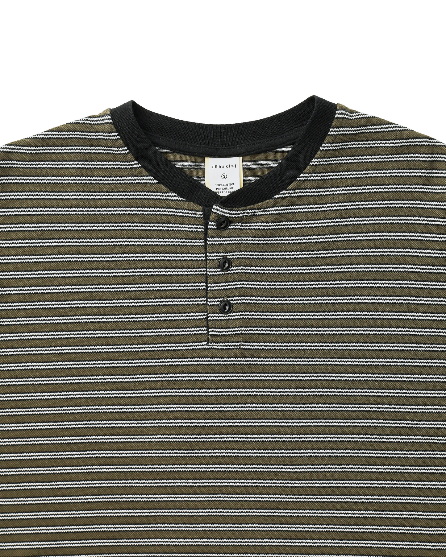 STRIPE HENLEY L/S TEE