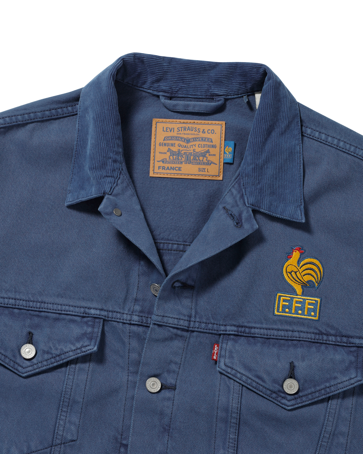 X WORLD CUP TYPE III TRUCKER JACKET 'TEAM FRANCE'