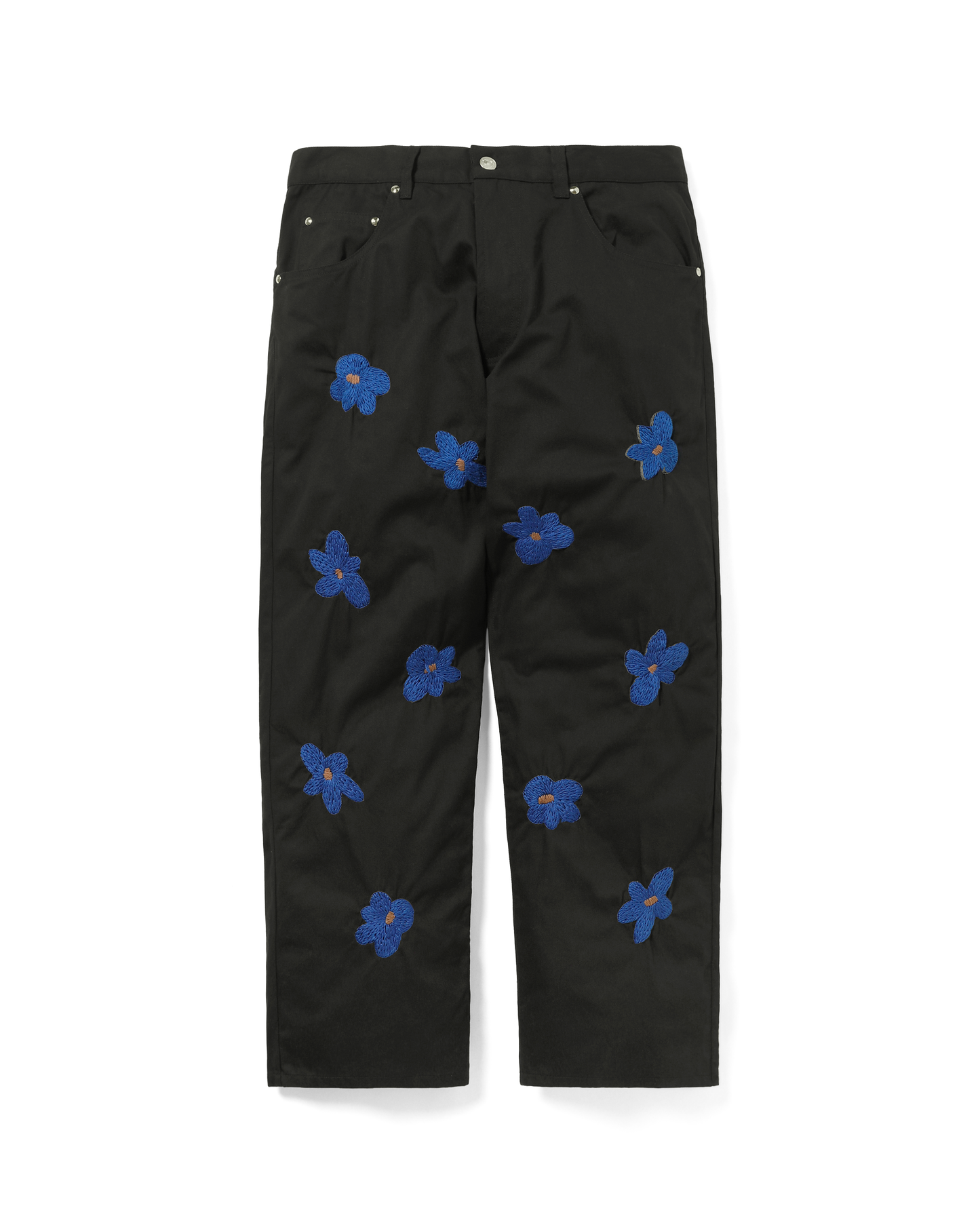 FLORAL HAND EMBROIDERY PANTS