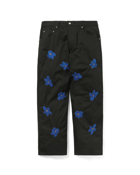 FLORAL HAND EMBROIDERY PANTS