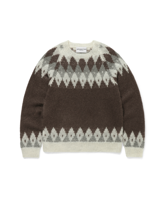HAND KNIT SNOWFLAKE SWEATER