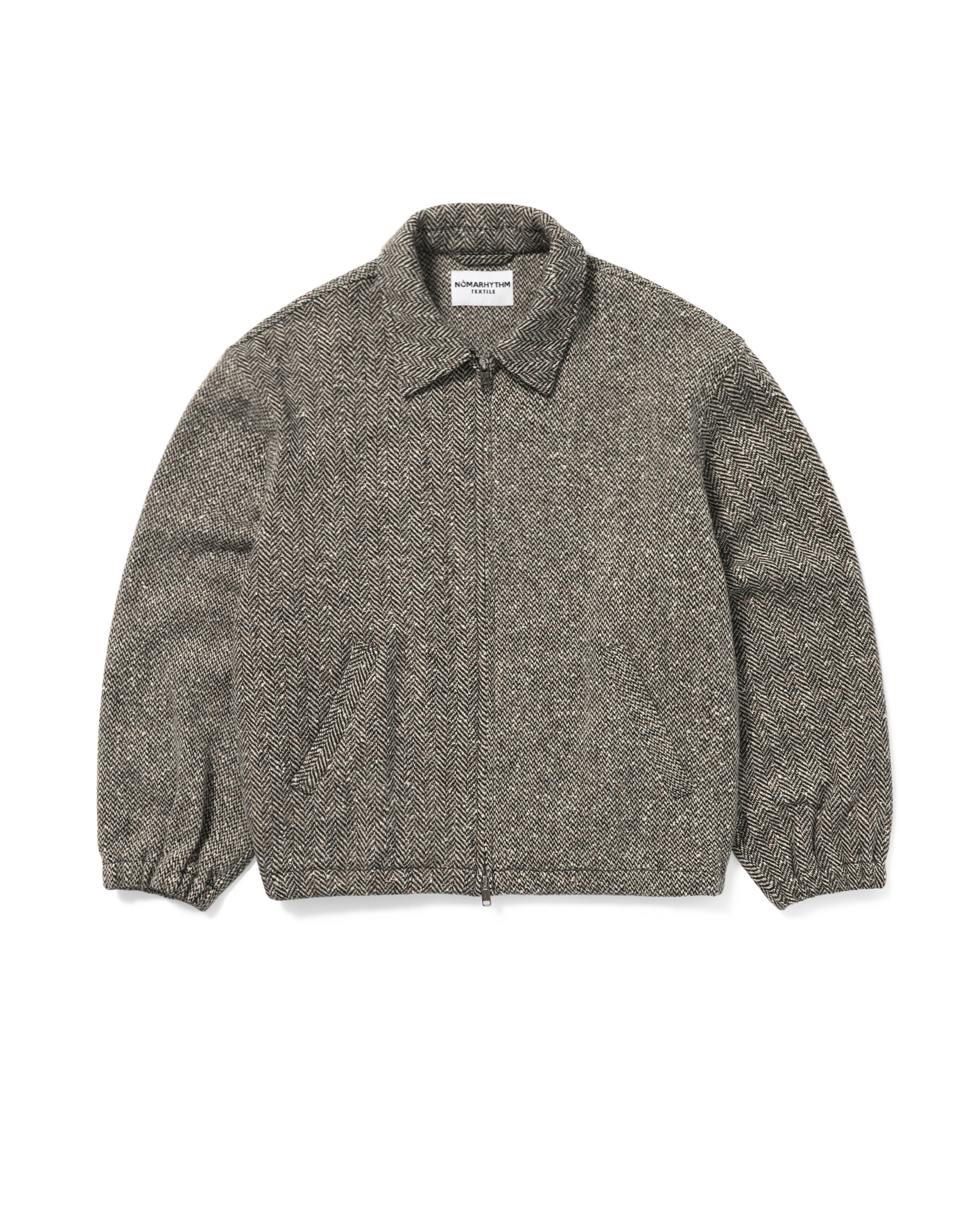 TWEED ZIP FRONT BLOUSON