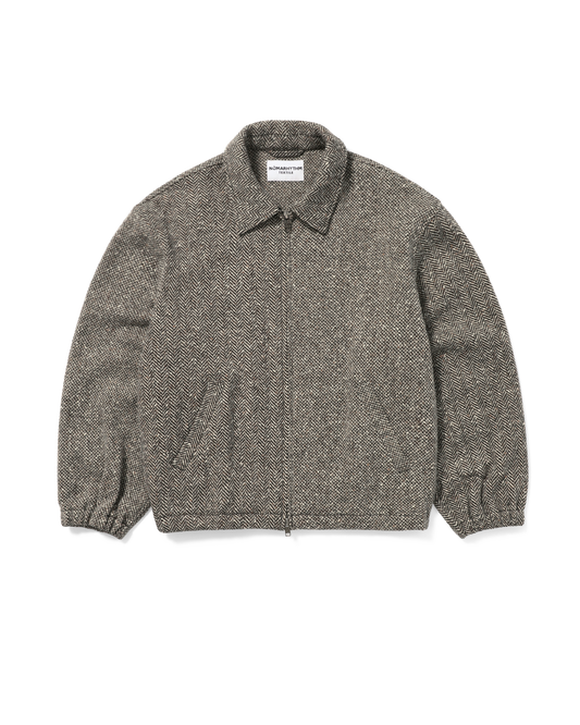 TWEED ZIP FRONT BLOUSON