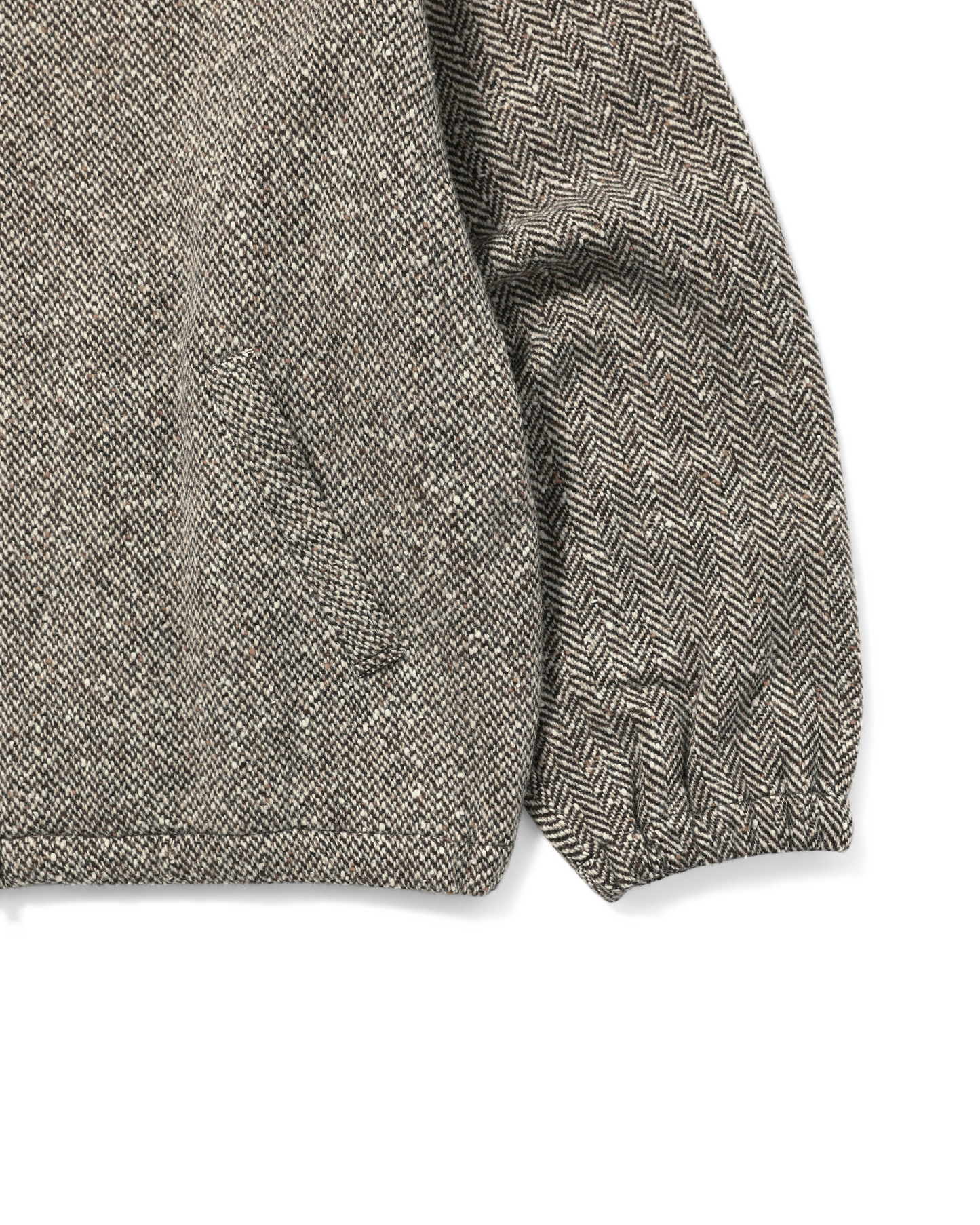 TWEED ZIP FRONT BLOUSON