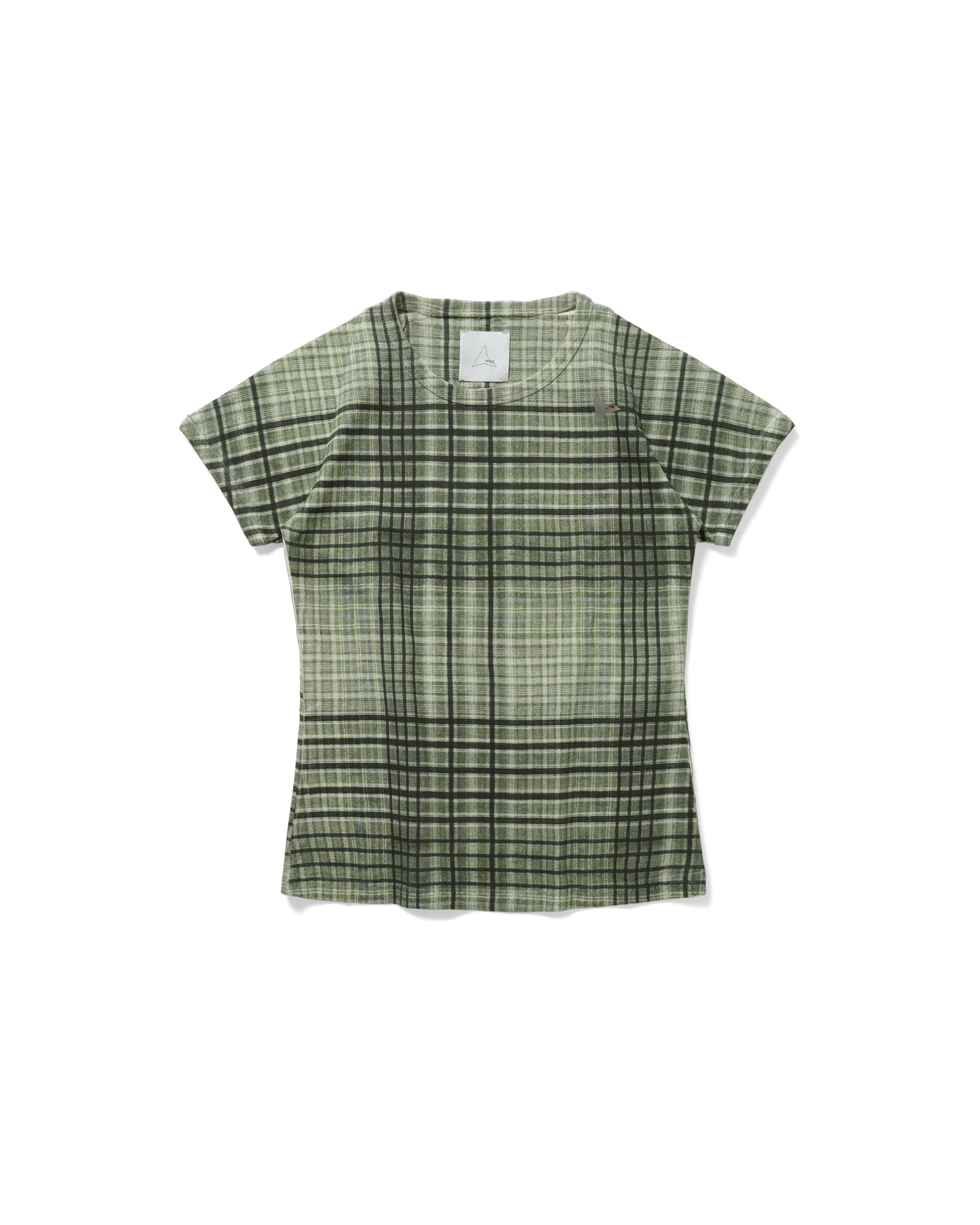 TABA PRINTED CHECK BABY TEE