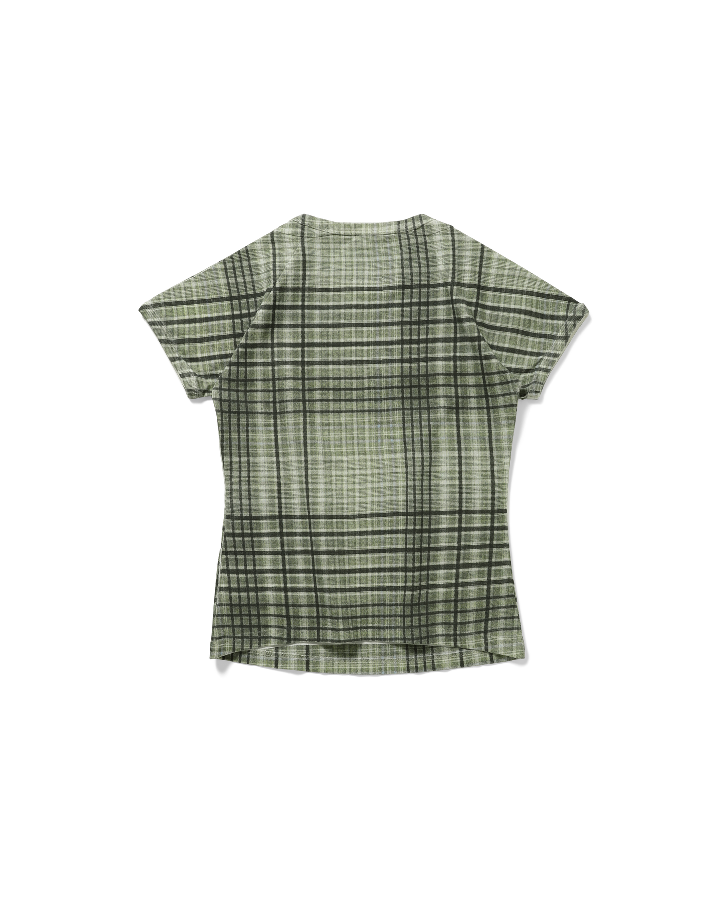 TABA PRINTED CHECK BABY TEE