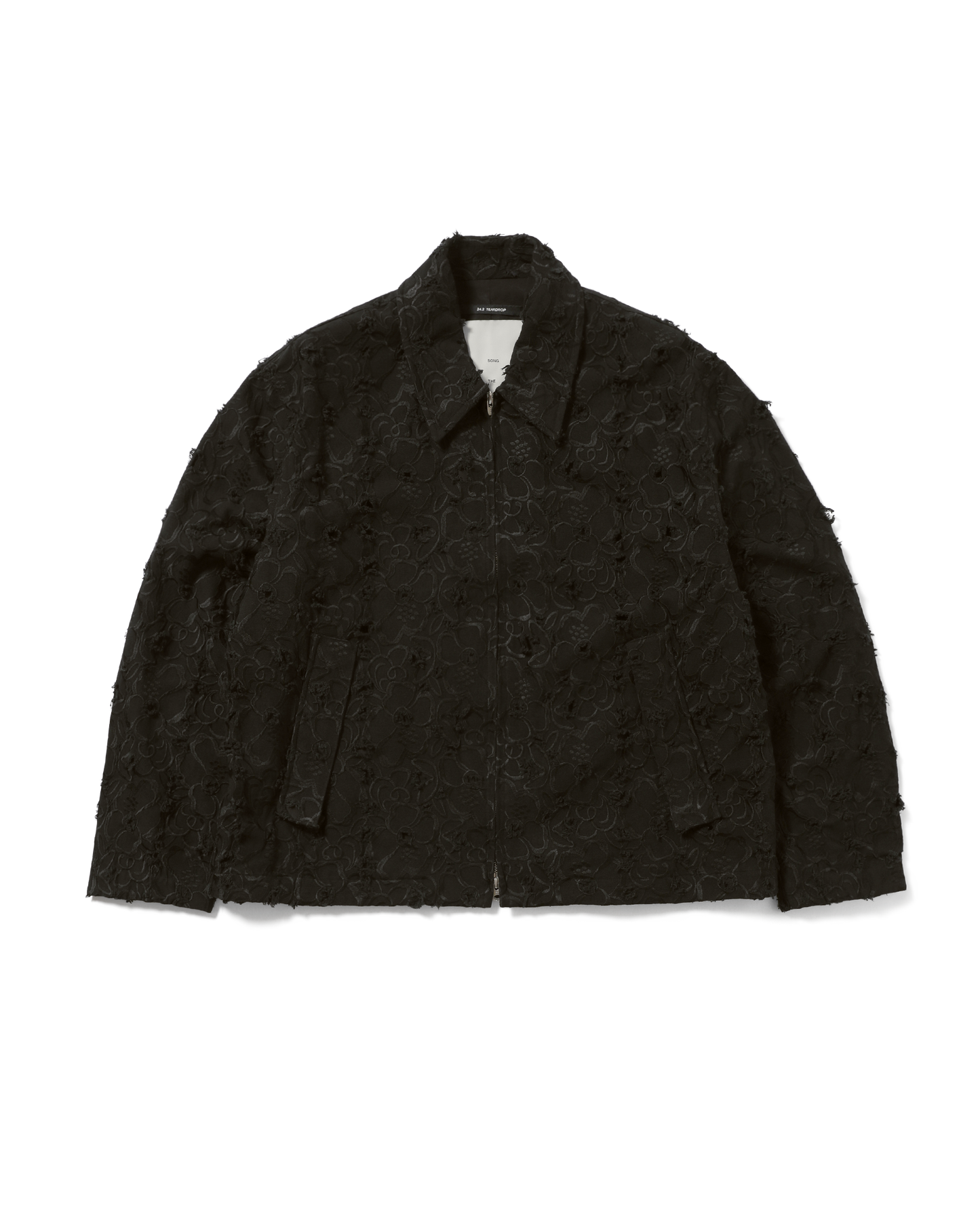 PLEATED ZIP UP JACKET