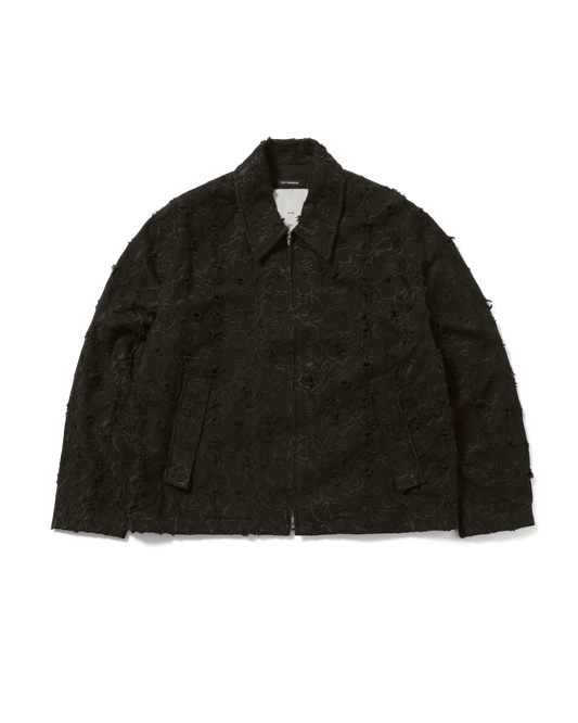 PLEATED ZIP UP JACKET