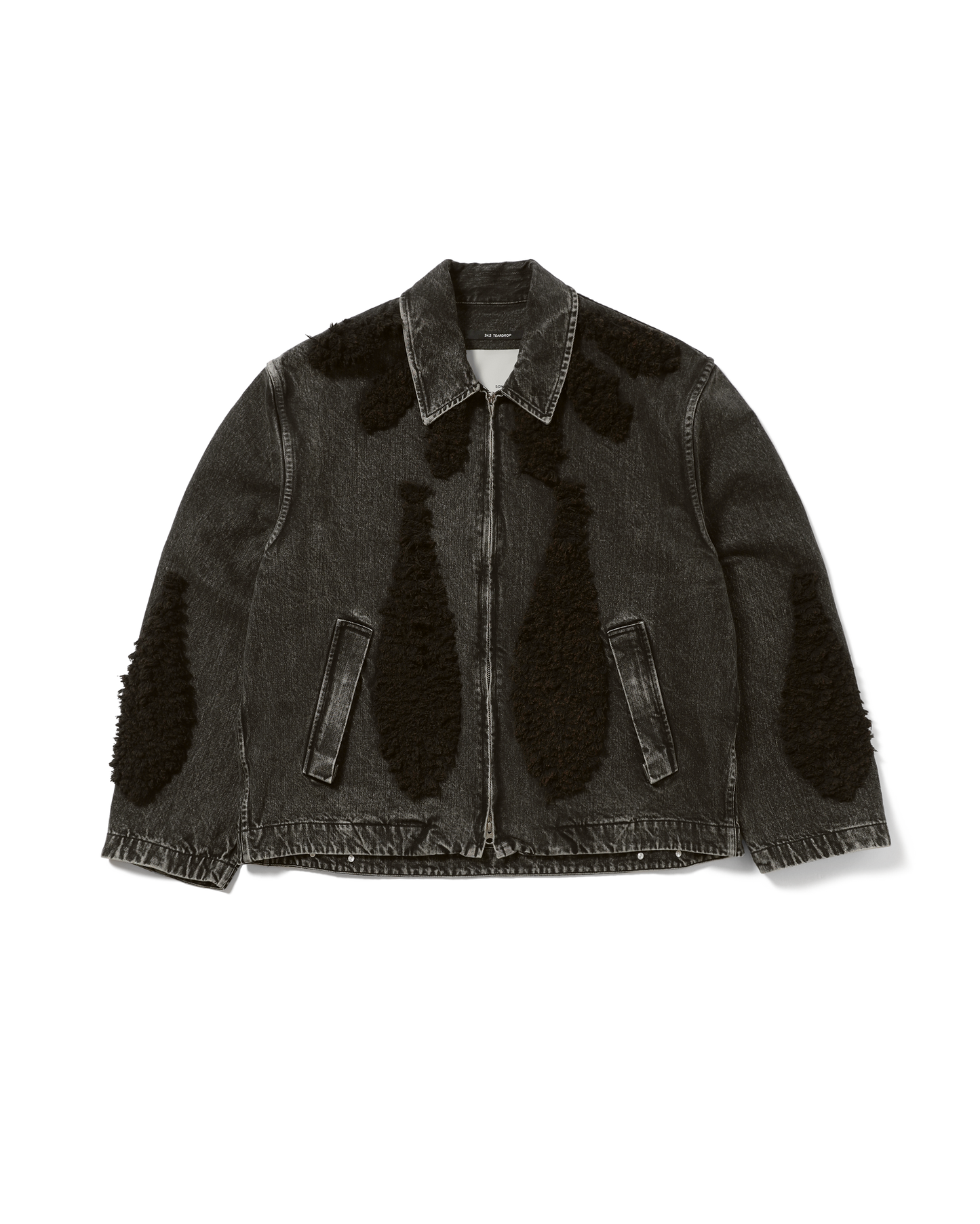 PLEATED ZIP UP JACKET