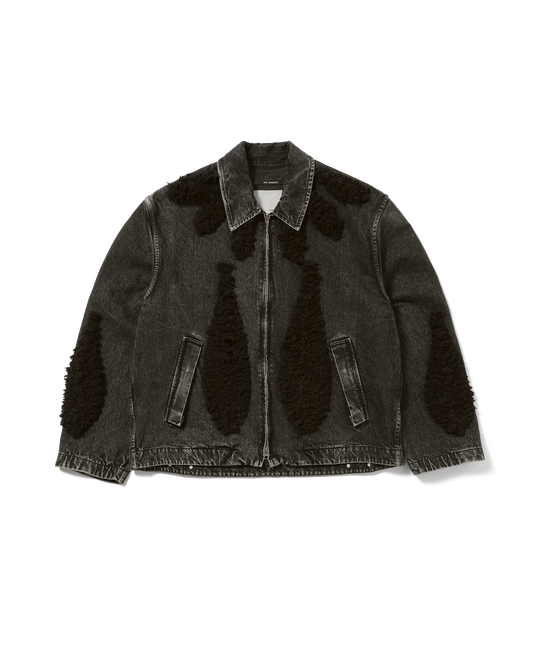PLEATED ZIP UP JACKET