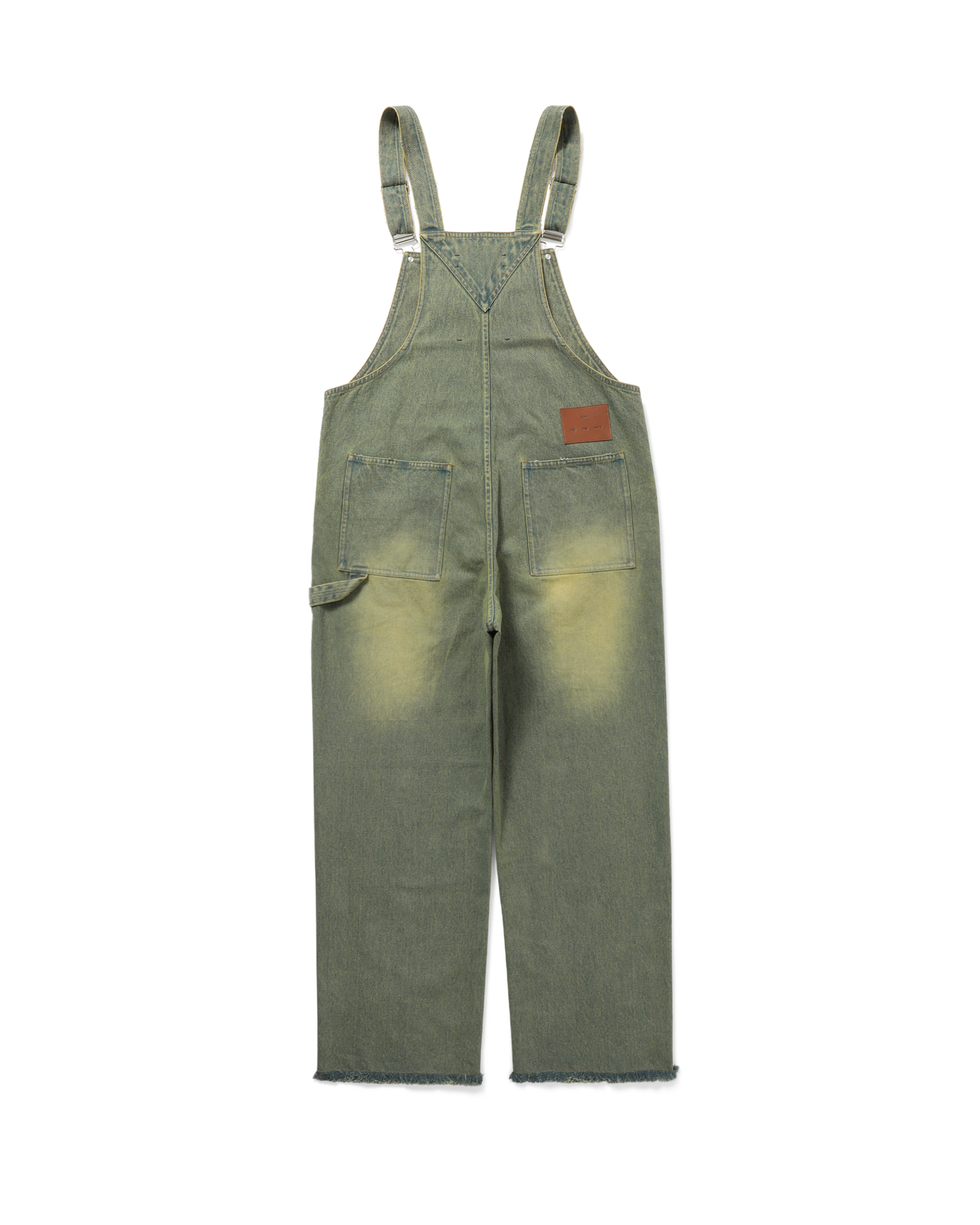 X BIRKENSTOCK "THE ARTIST" DISTRESSED DENIM OVERALL