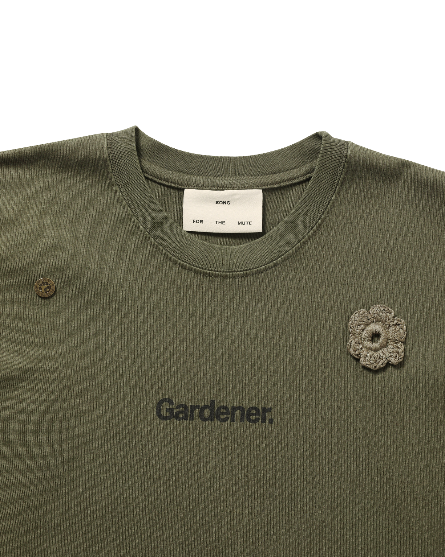 X BIRKENSTOCK "THE GARDENER" CROCHET FLOWER T-SHIRT