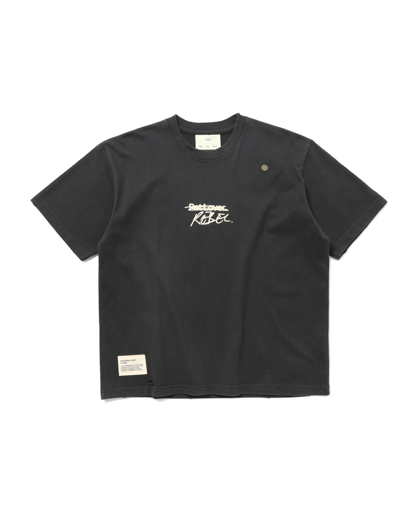 X BIRKENSTOCK "THE REBEL" DISTRESSED T-SHIRT
