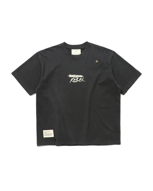 X BIRKENSTOCK "THE REBEL" DISTRESSED T-SHIRT