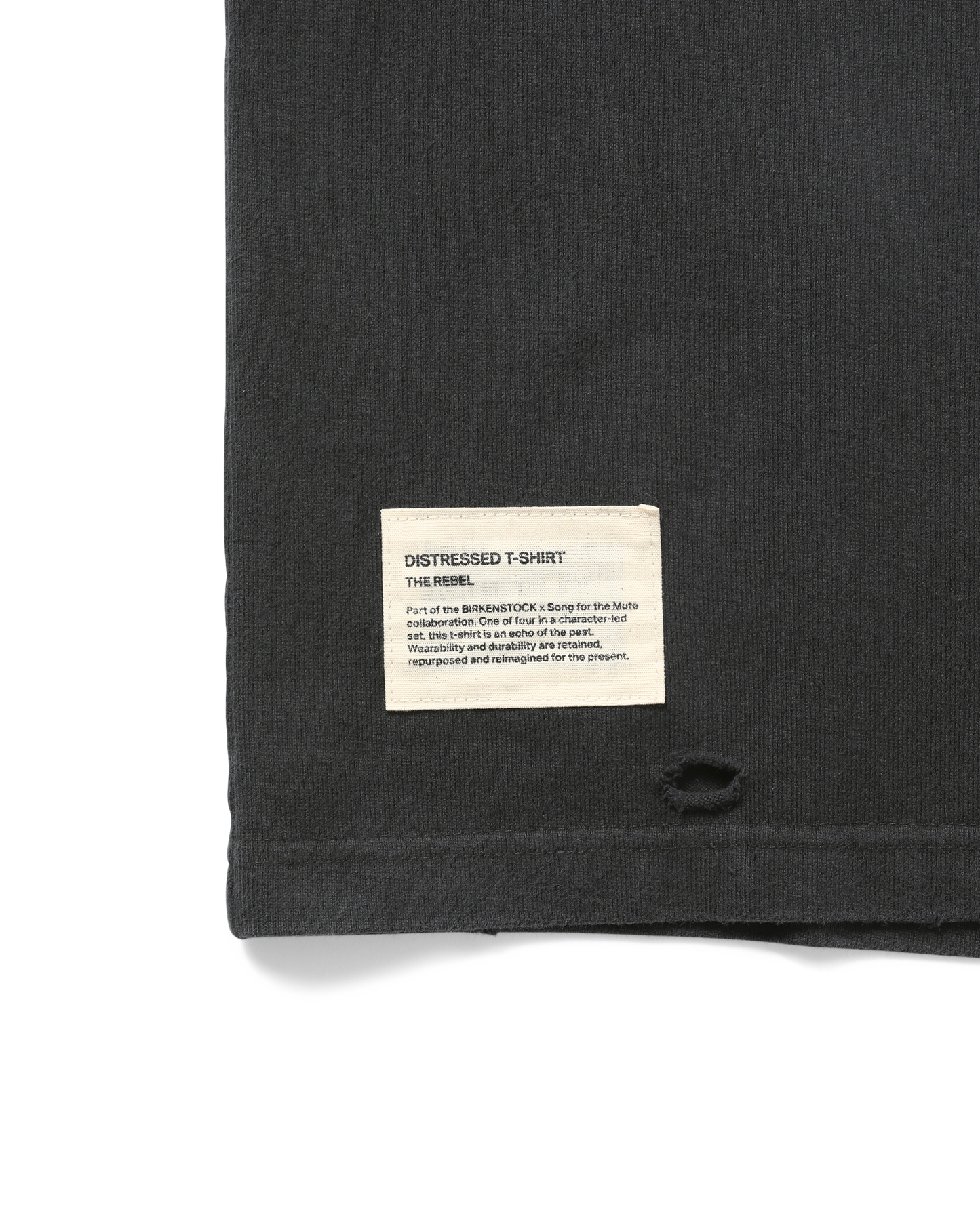 X BIRKENSTOCK "THE REBEL" DISTRESSED T-SHIRT