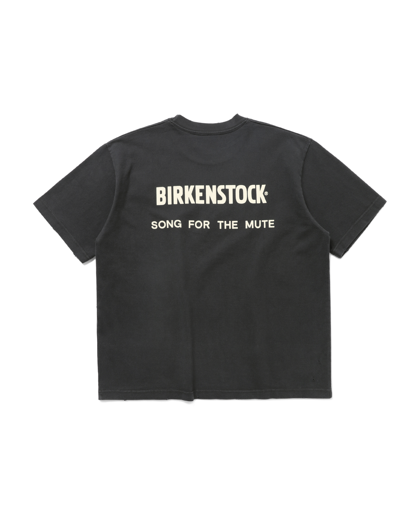 X BIRKENSTOCK "THE REBEL" DISTRESSED T-SHIRT