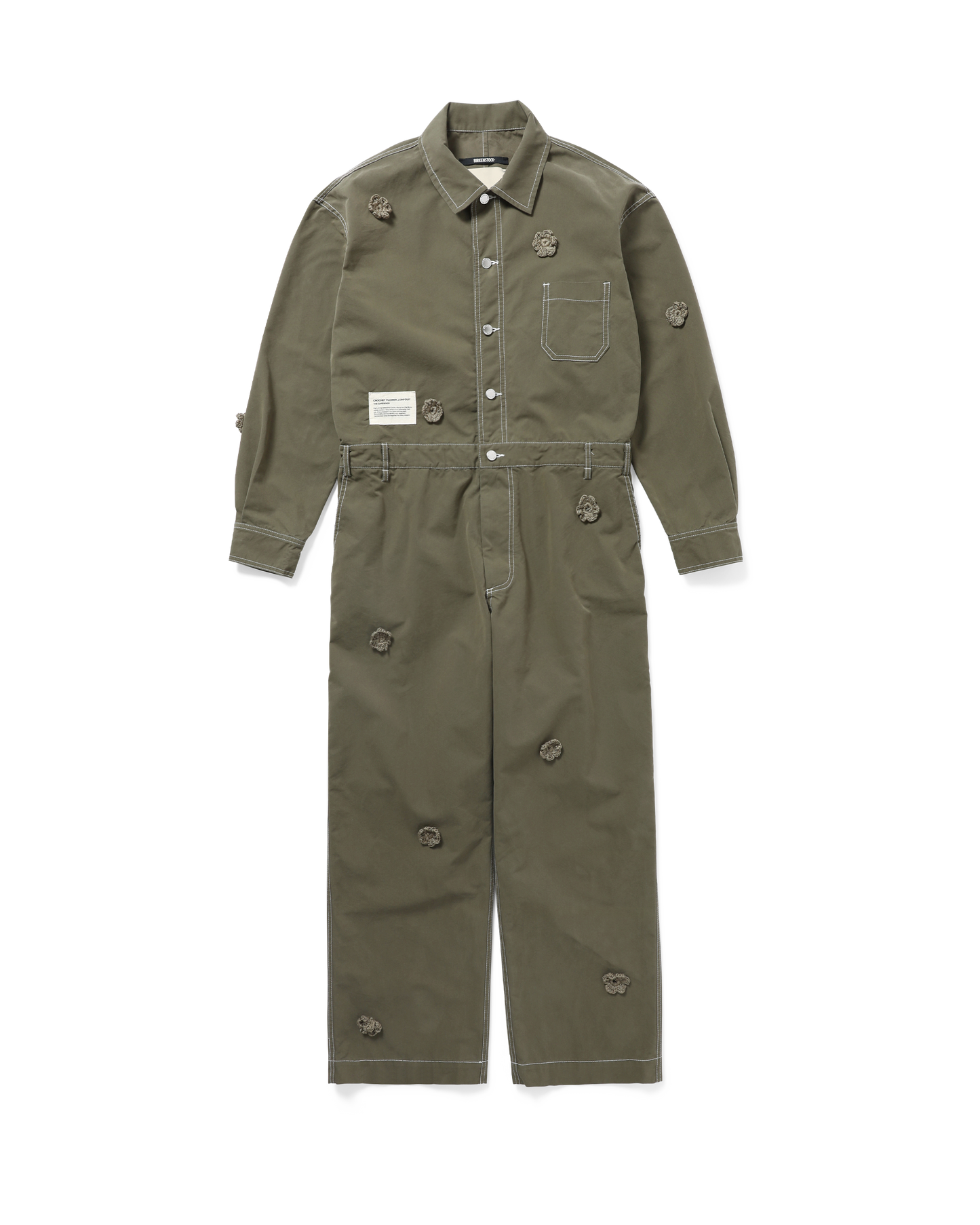 X BIRKENSTOCK "THE GARDENER" CROCHET FLOWER JUMPSUIT