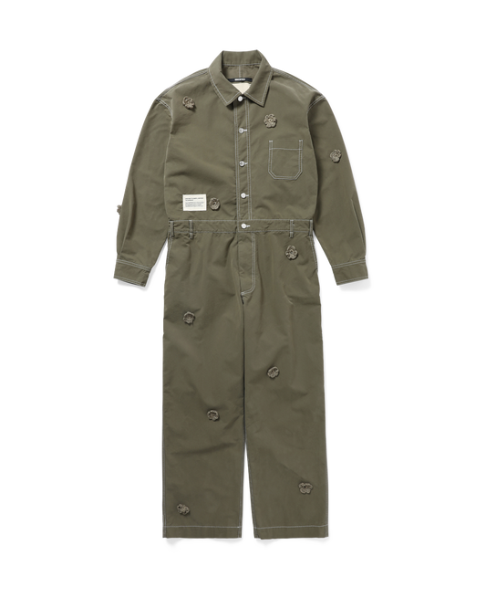X BIRKENSTOCK "THE GARDENER" CROCHET FLOWER JUMPSUIT