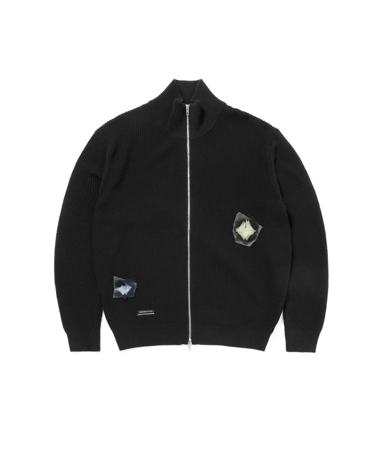 “FLOWER” ZIP UP FUNNEL CARDIGAN