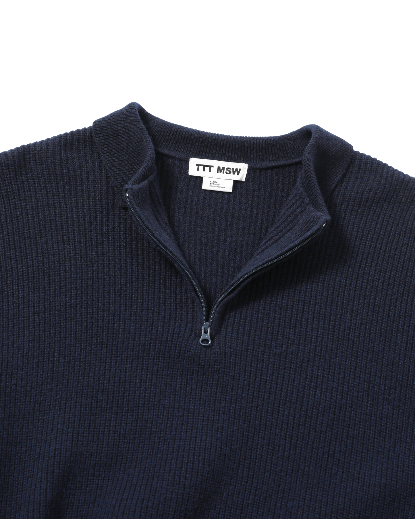 ZIPUP KNIT POLO SHIRT