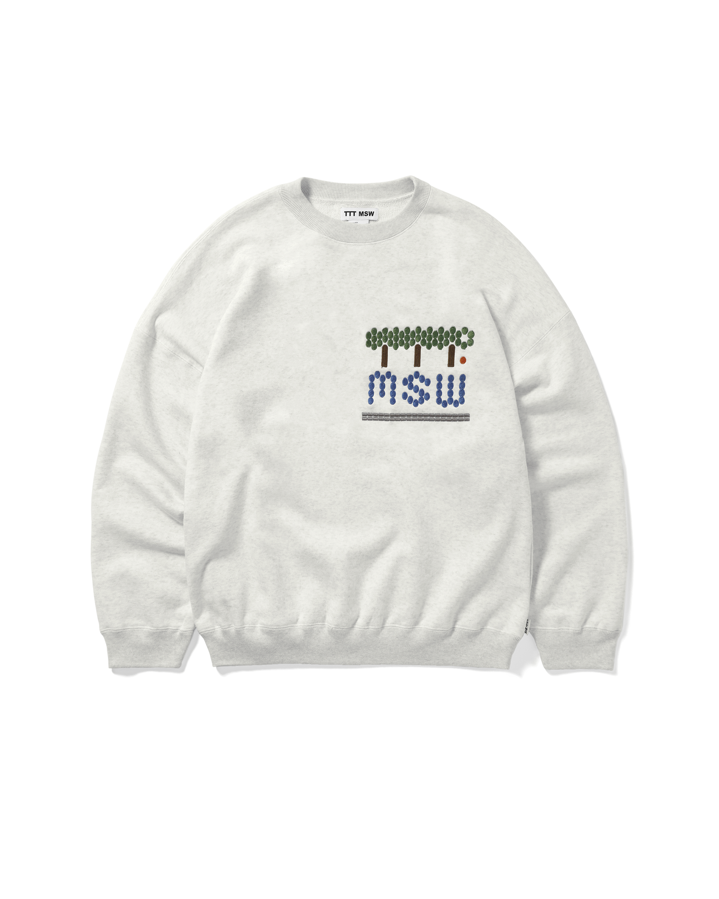 TREE EMBROIDERY SWEAT SHIRT