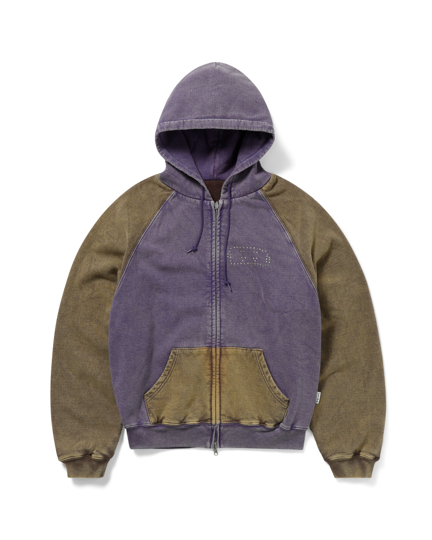 FADE DAMAGE ZIP UP HOODIE