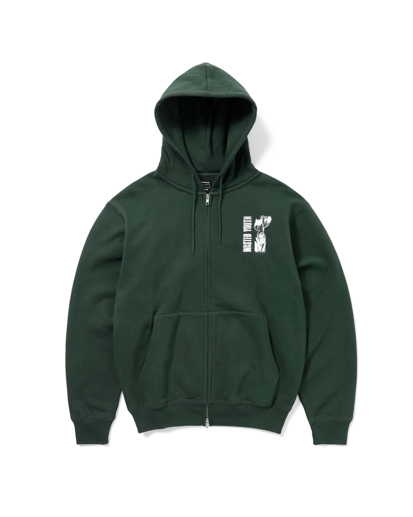 FLOWER ZIP HOODIE