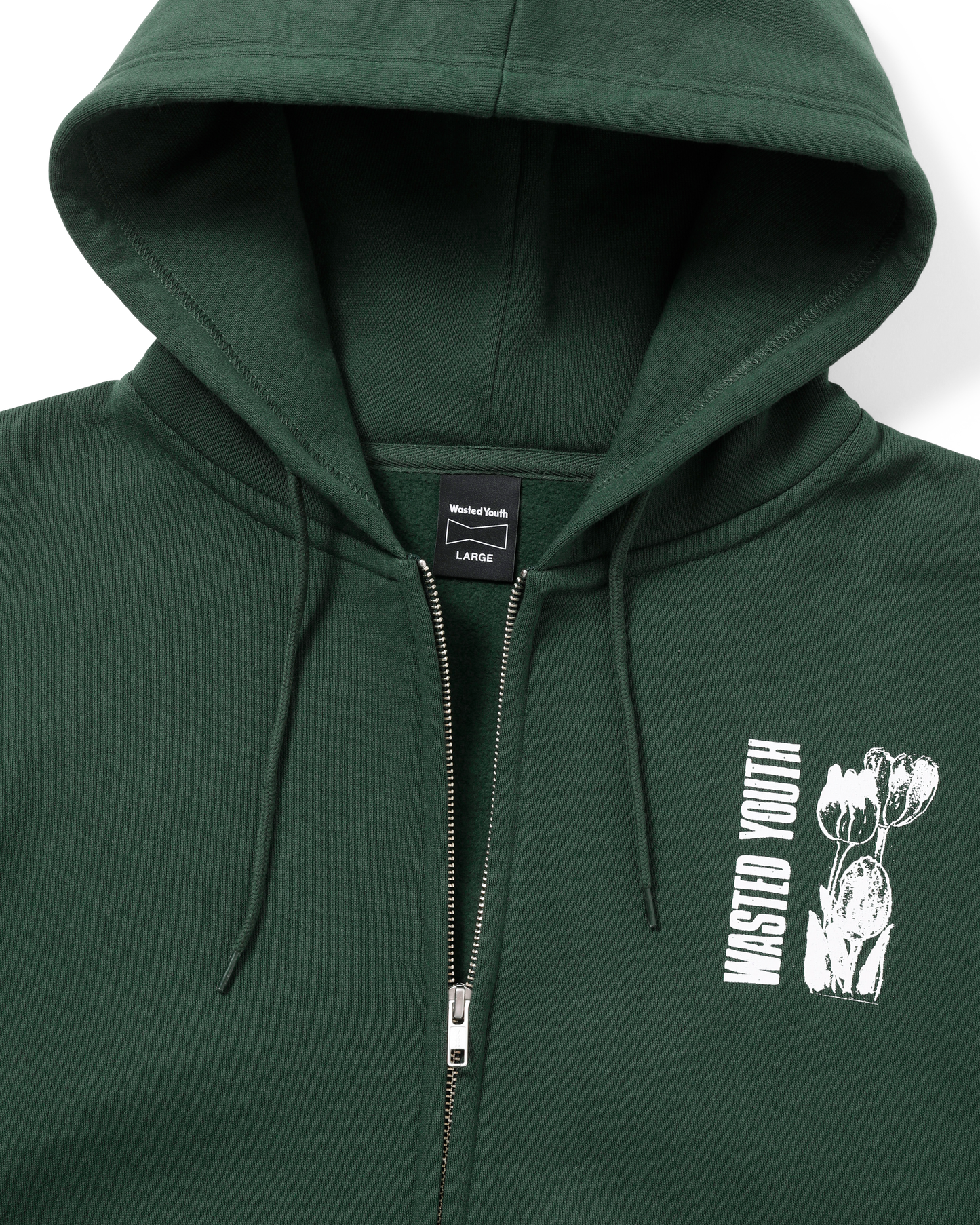 FLOWER ZIP HOODIE